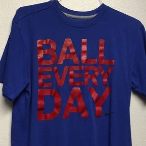 Nike Dri Fit T shirt: Ball Every Day. Size Large